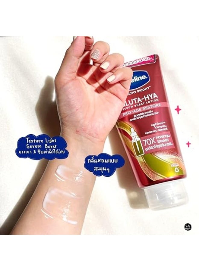 Vaseline Healthy Bright Gluta Hya Serum Burst Lotion Pro-Age Restore 300 Ml - Image 3