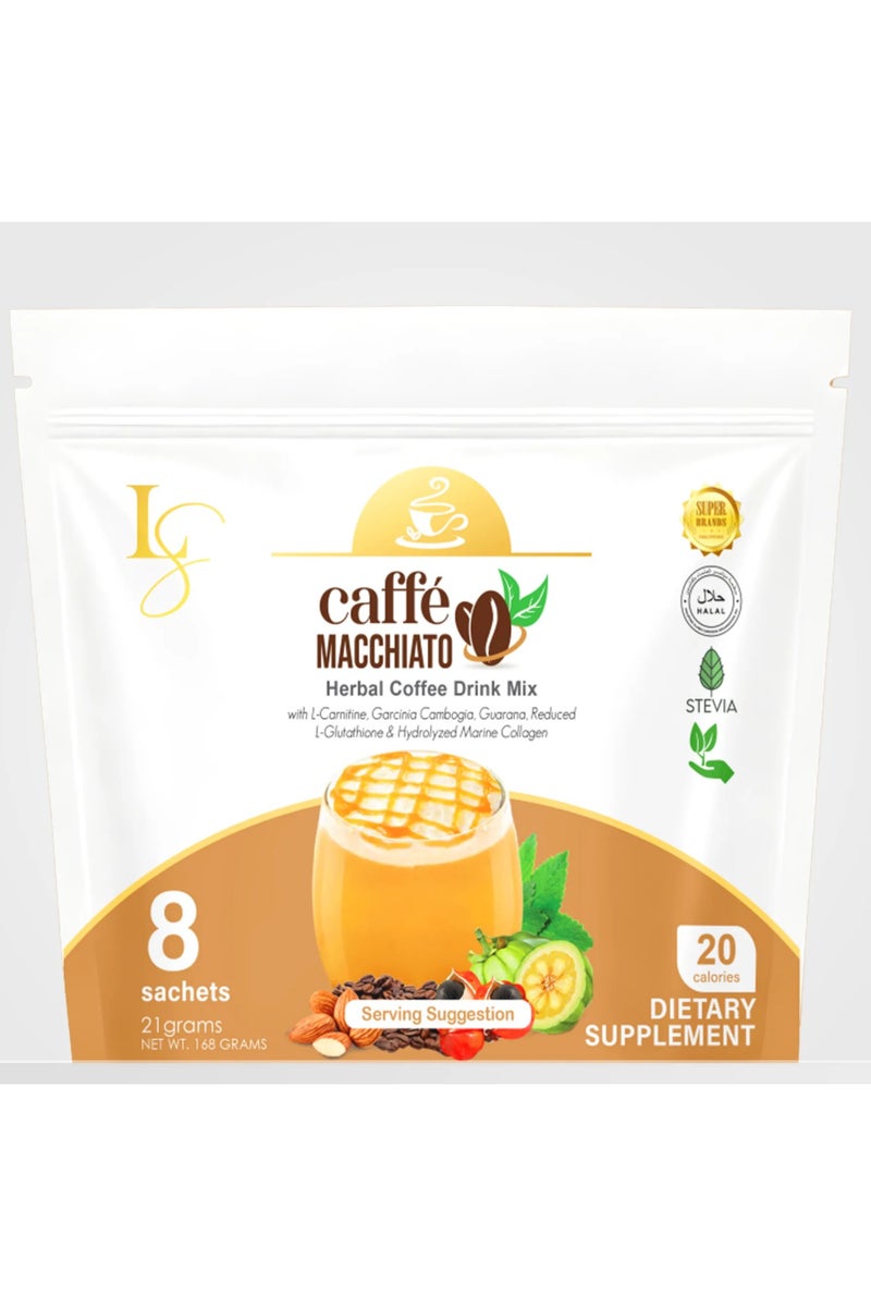 Luxe Slim Caffe Macchiato Herbal Coffee Drink Mix - Image 1