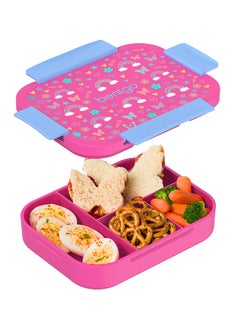 Bentgo Kids Prints Slim Lunchbox - Rainbow And Butterflies  - Image 1