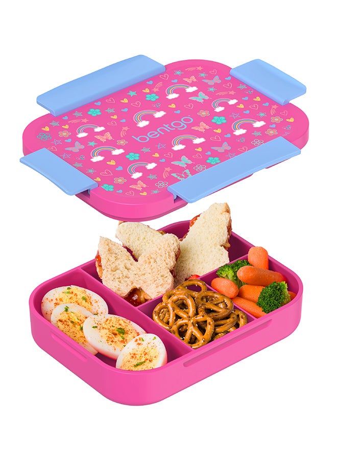 Bentgo Kids Prints Slim Lunchbox - Rainbow And Butterflies - Image 1