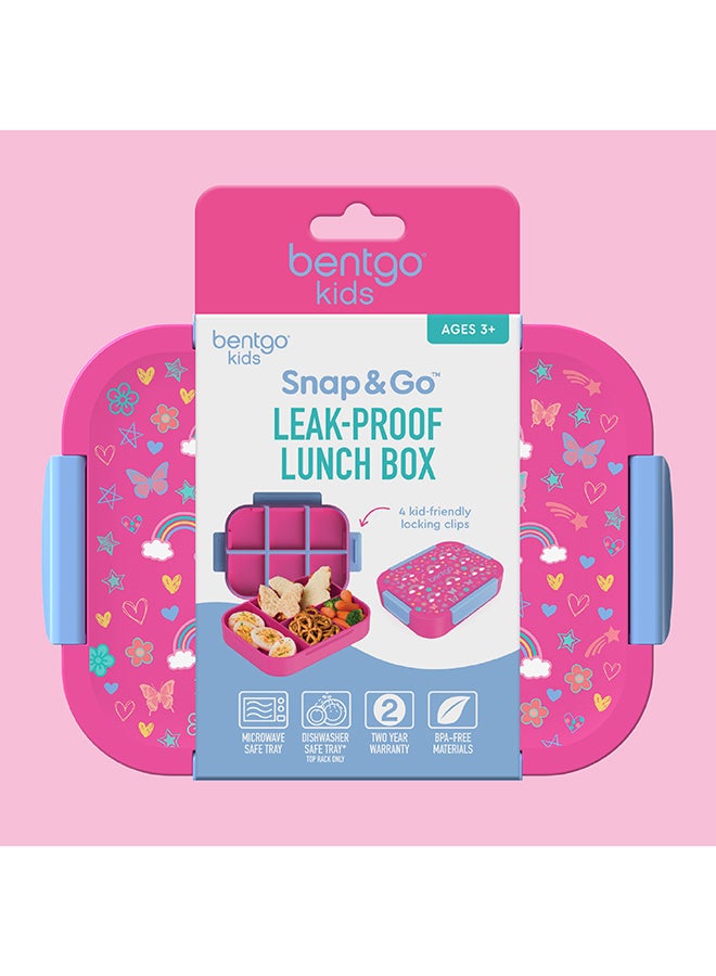 Bentgo Kids Prints Slim Lunchbox - Rainbow And Butterflies - Image 4