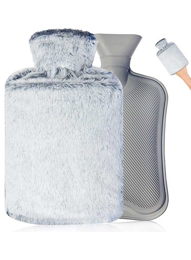 RAWAID Hot Water Bottle, Rubber Hot Water Bottle for Pain Relief, Hot Water Bag for Cramps, Bed Warmer for Hand Feet Waist - Image 1