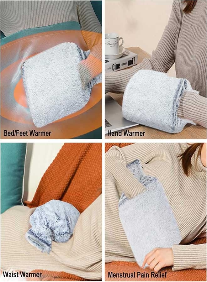 RAWAID Hot Water Bottle, Rubber Hot Water Bottle for Pain Relief, Hot Water Bag for Cramps, Bed Warmer for Hand Feet Waist - Image 5
