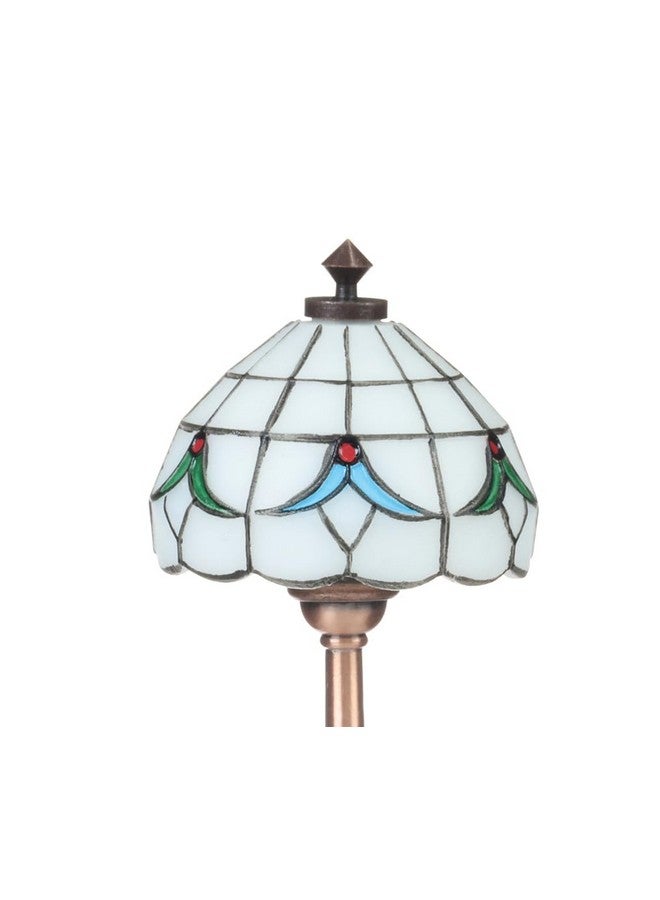Inusitus Mini Dollhouse Tiffany Floor Lamp, Led Miniature Lighting For Dolls House Decor, Functional Light, Furniture Accessories (Tiffany Floor Lamp 1) - Image 5
