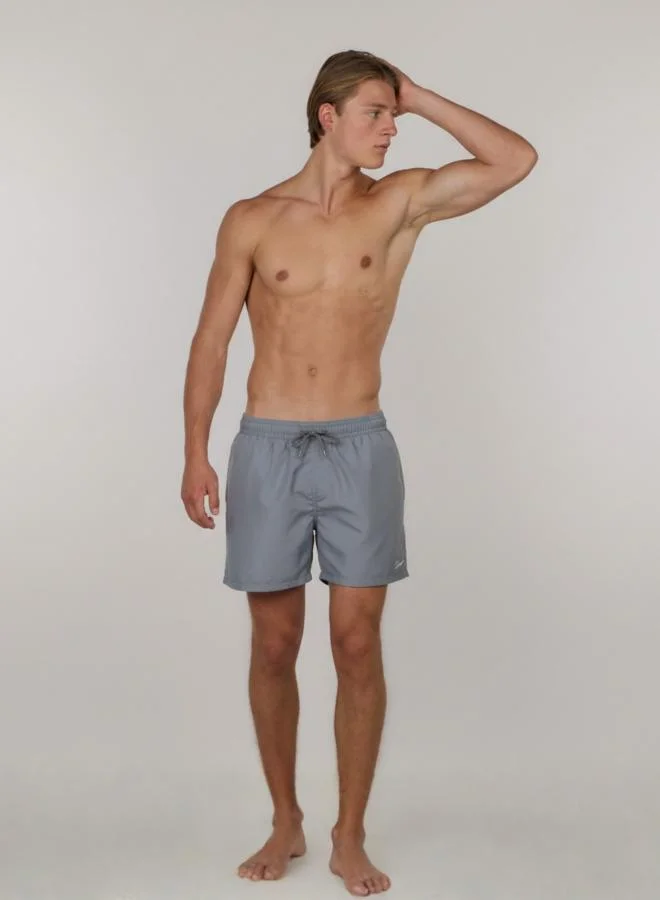 جاست نيتشر شورت سباحة رجالي باللون الرمادي