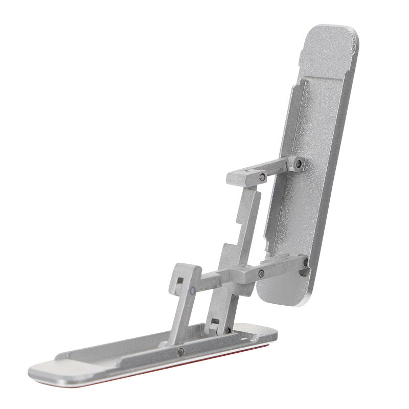 Silver Foldable Desktop Phone Holder Stand For Smartphone Home And Office Use - Image 2
