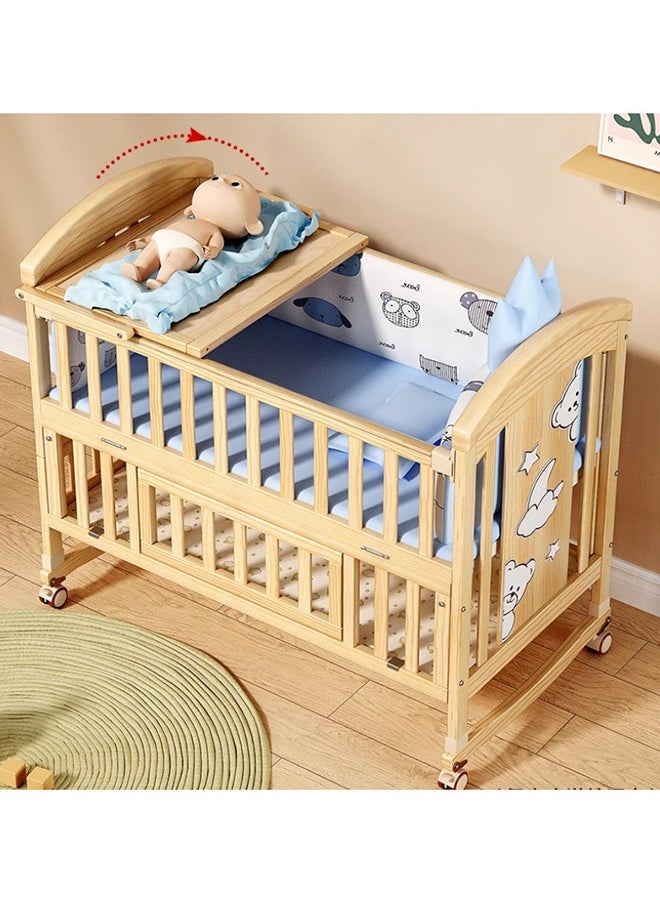 FUN MOMENT Multifunctional Baby Bed 120 × 60 cm to 150×60 cm  - Image 2