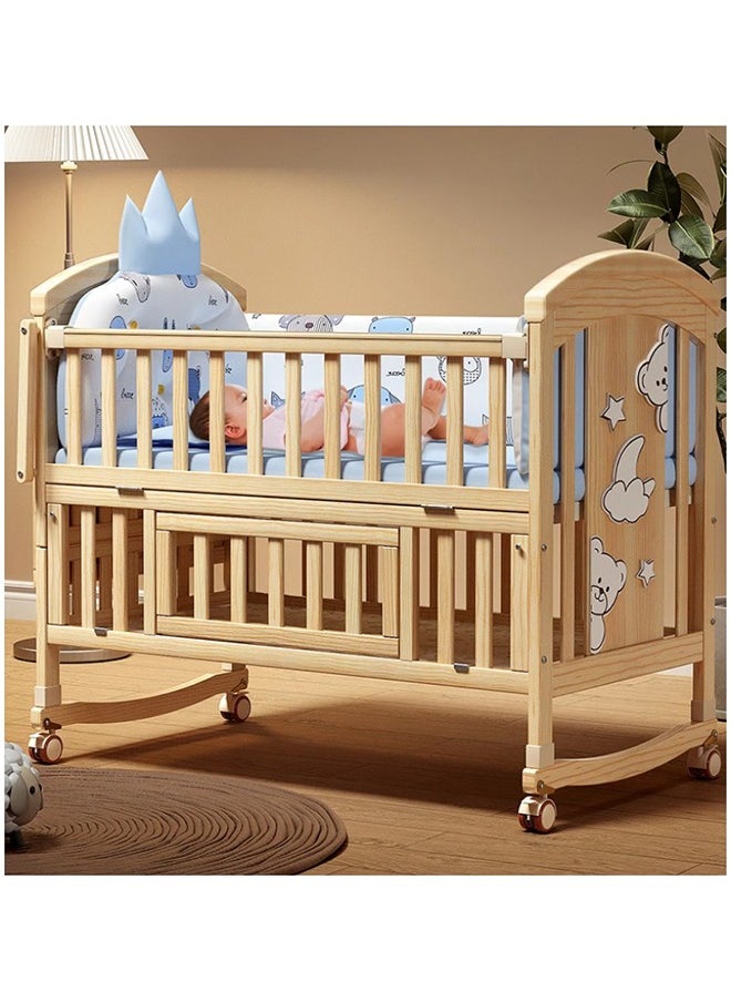 FUN MOMENT Multifunctional Baby Bed 120 × 60 cm to 150×60 cm  - Image 4