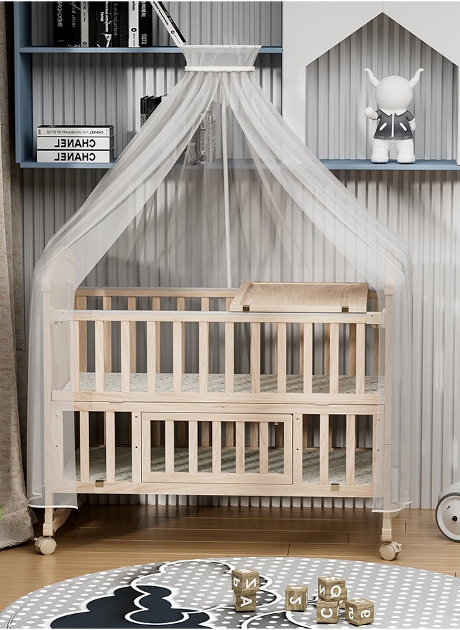 FUN MOMENT Multifunctional Baby Bed 120 × 60 cm to 150×60 cm  - Image 5