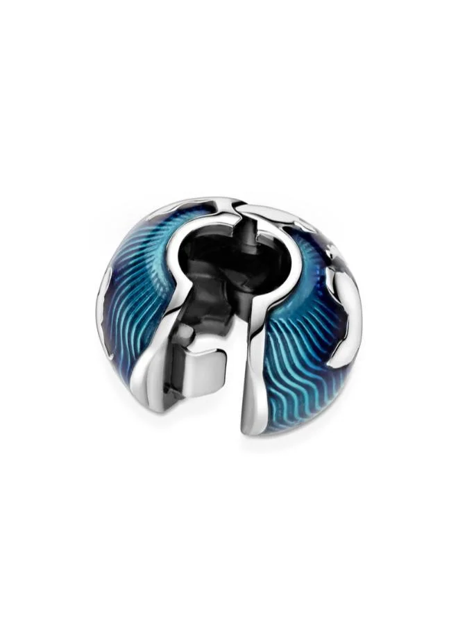 PANDORA Blue Globe Clip Charm