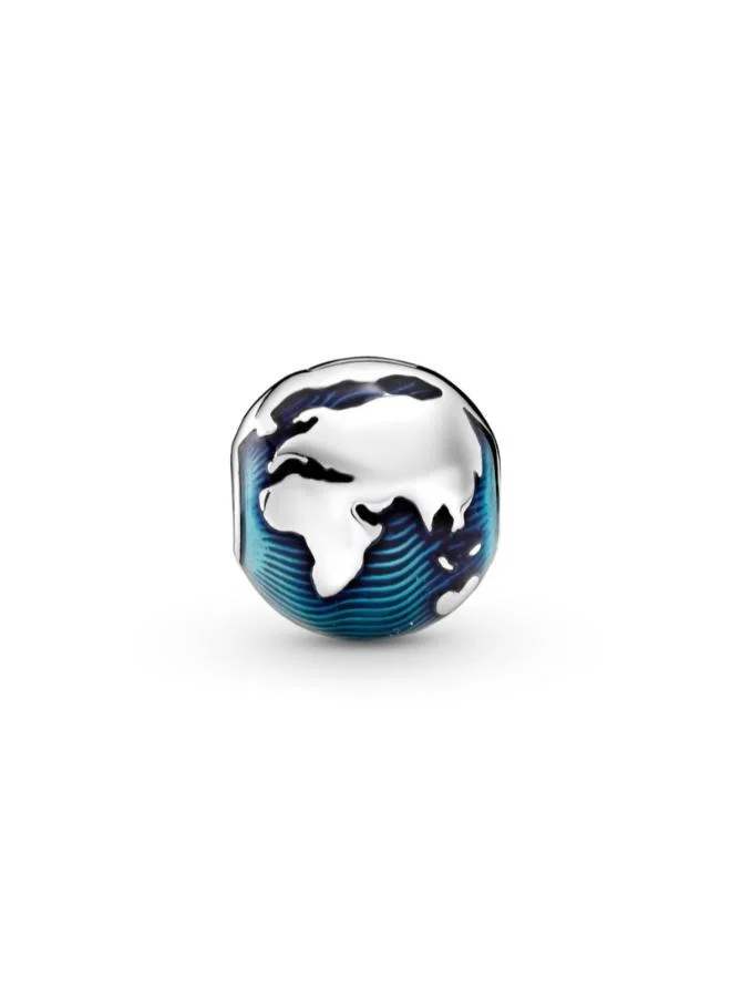 PANDORA Blue Globe Clip Charm