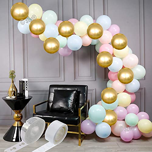 SOI Metallic & Confetti Balloons Garland Arch Kit | Decoration for Wedding/Bride to be Party/Birthday/Party Decorations | Multi Color Balloons For Decoration - Image 1
