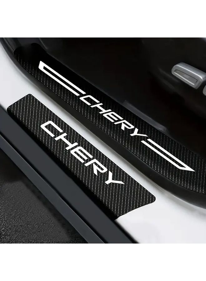 Door Sill Protector 5pcs Set For Chery Car Door Anti Scuff Stickers - Image 1