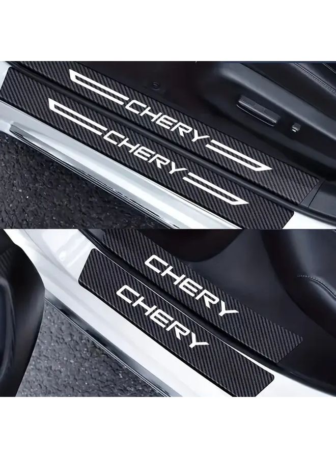 Door Sill Protector 5pcs Set For Chery Car Door Anti Scuff Stickers - Image 3