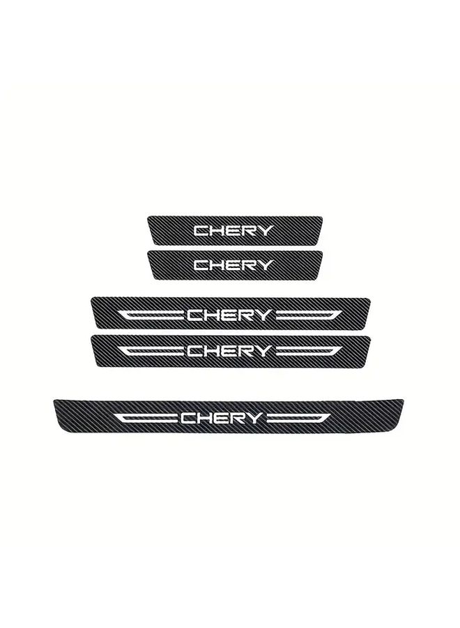Door Sill Protector 5pcs Set For Chery Car Door Anti Scuff Stickers - Image 5