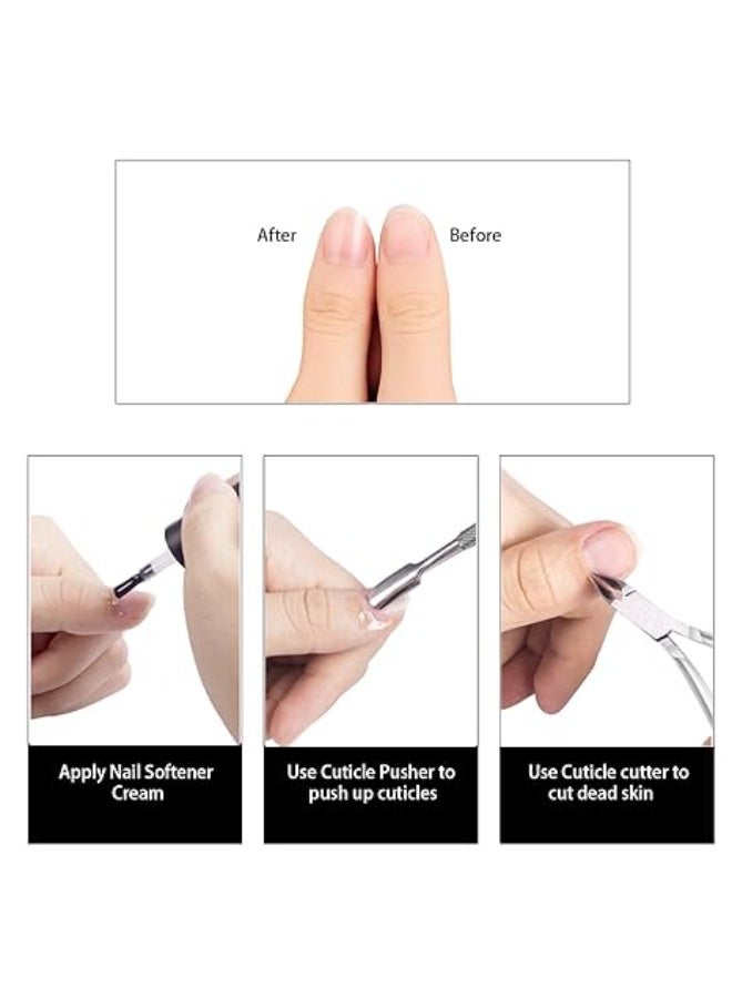 2 قطع مقص بشرة متطور - أداة إزالة الجلد الميت حول الأظافر بتصميم يسهل الاستخدام - للعناية بالأظافر للرجال والنساء - Image 5