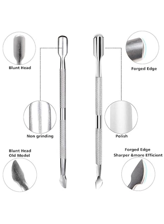 2 قطع مقص بشرة متطور - أداة إزالة الجلد الميت حول الأظافر بتصميم يسهل الاستخدام - للعناية بالأظافر للرجال والنساء - Image 3