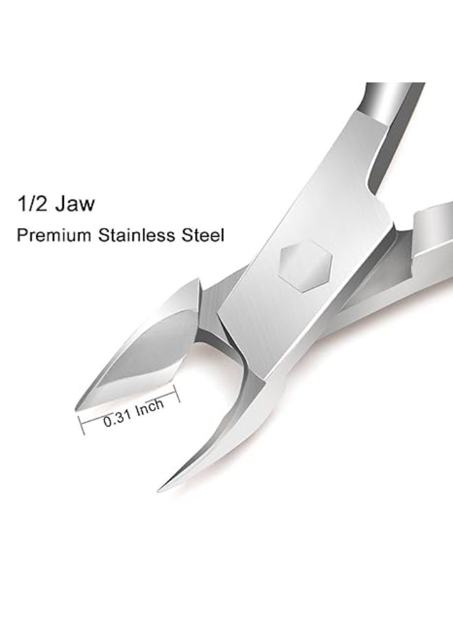 2 قطع مقص بشرة متطور - أداة إزالة الجلد الميت حول الأظافر بتصميم يسهل الاستخدام - للعناية بالأظافر للرجال والنساء - Image 2