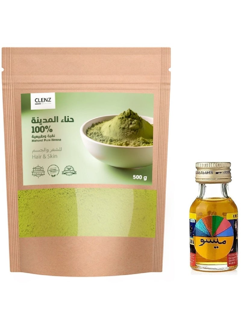 CLENZ Natural Pure Henna For Hair and Skin With Meso - 500 g  - Image 1