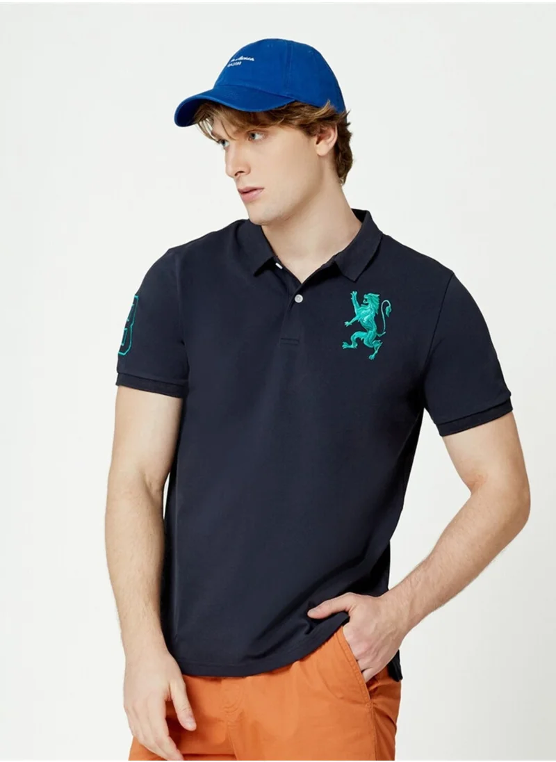 GIORDANO Lion Polo Blue