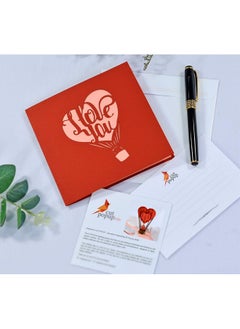 CUT POPUP.COM Cutpopup Anniversary Card Pop Up, Valentines Day Card, Wedding 3D Greeting Card, Valentine'S Day, Romantic Loved Card (Air Balloon)  - Image 3