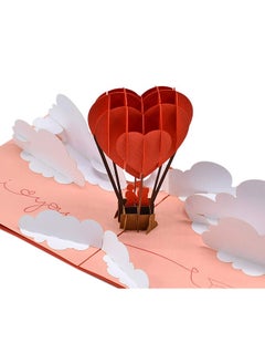 CUT POPUP.COM Cutpopup Anniversary Card Pop Up, Valentines Day Card, Wedding 3D Greeting Card, Valentine'S Day, Romantic Loved Card (Air Balloon)  - Image 1