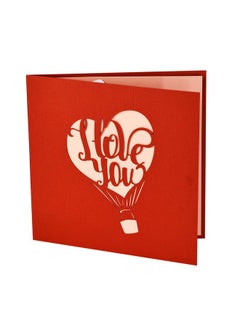 CUT POPUP.COM Cutpopup Anniversary Card Pop Up, Valentines Day Card, Wedding 3D Greeting Card, Valentine'S Day, Romantic Loved Card (Air Balloon)  - Image 4