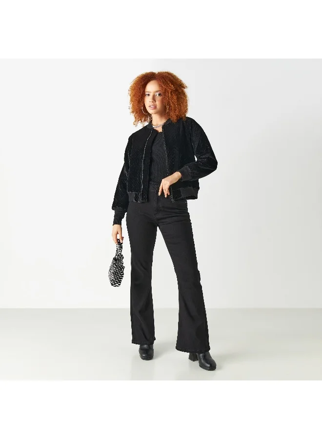 2Xtremz 2Xtremz Textured Zip Through Jacket with Pockets