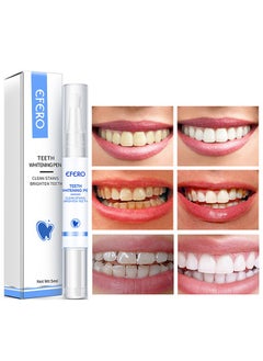 efero Teeth Whitening Pen-Cleaning Serum Remove Plaque Stains Dental Tools Whiten Teeth Oral Hygiene Tooth Whitening Pen Effective Transparent White Teeth Tooth Whitener Bleach Ph Neutral  - Image 1