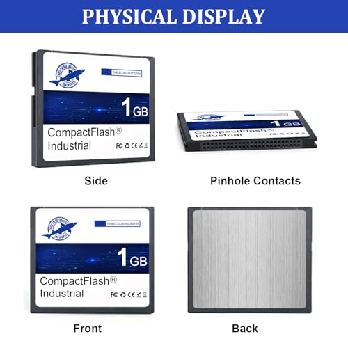 THREE COLOUR DOGFISH Dogfish 1GB Compact Flash Memory Card High Performance Industrial CF Type I Card FAT16 for Industrial Equipment and Vintage Digital Cameras - Image 2