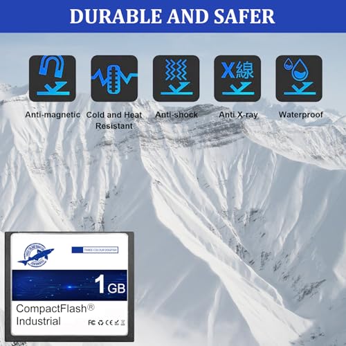 THREE COLOUR DOGFISH Dogfish 1GB Compact Flash Memory Card High Performance Industrial CF Type I Card FAT16 for Industrial Equipment and Vintage Digital Cameras - Image 3