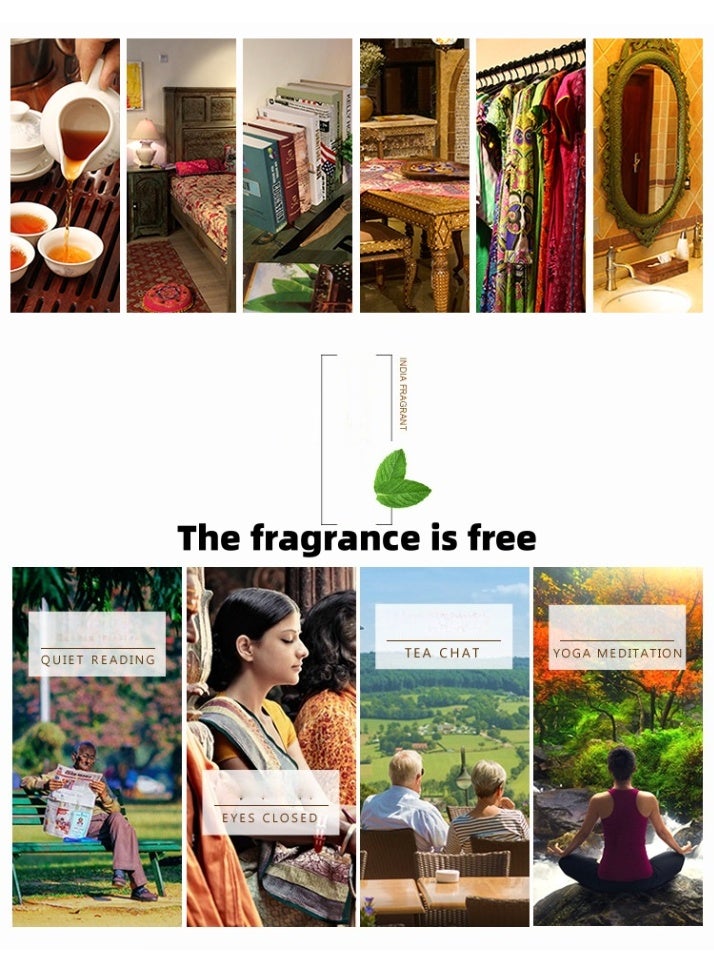 GR Sandalwood Natural Incense Sticks Pack Of 120, Natural Relaxing, Prayer, Aromatherapy Incense for Air Purifier, Mind & Spirit & Ritualistic Fragrance, Ramadan Gift - Image 3