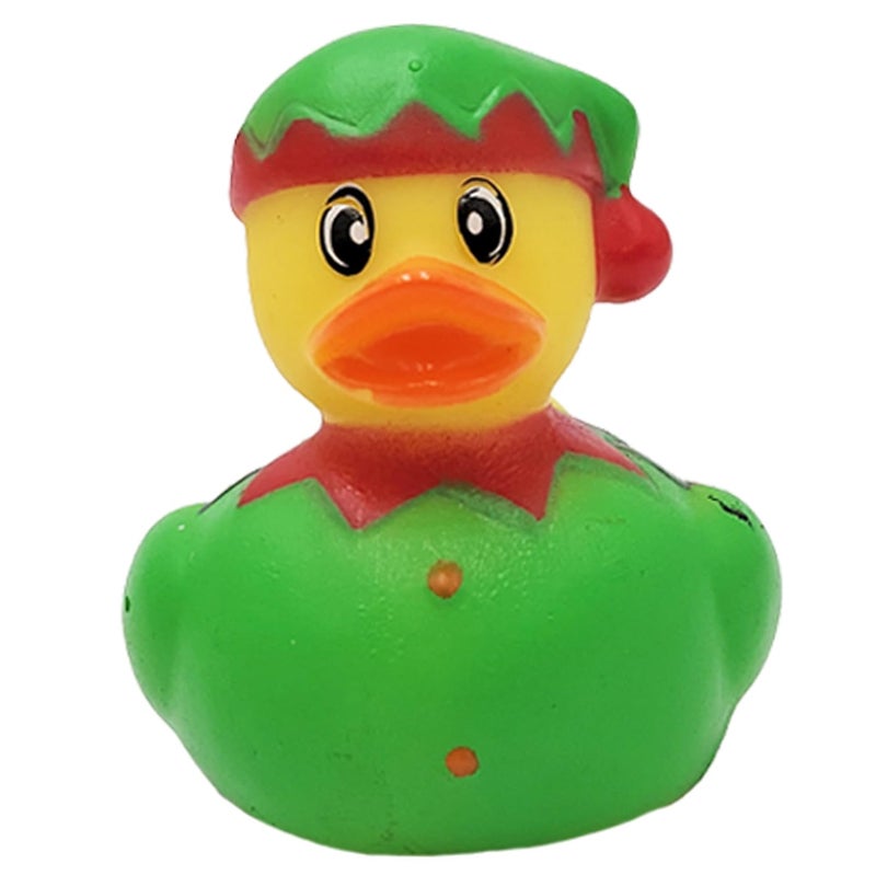 The Dreidel Company 6-Pack Christmas Holiday Rubber Duck Toy Duckies for Kids, Bath Birthday Gifts Baby Showers Summer Beach and Pool Activity, 2" Inches (6-Pack) - Image 5