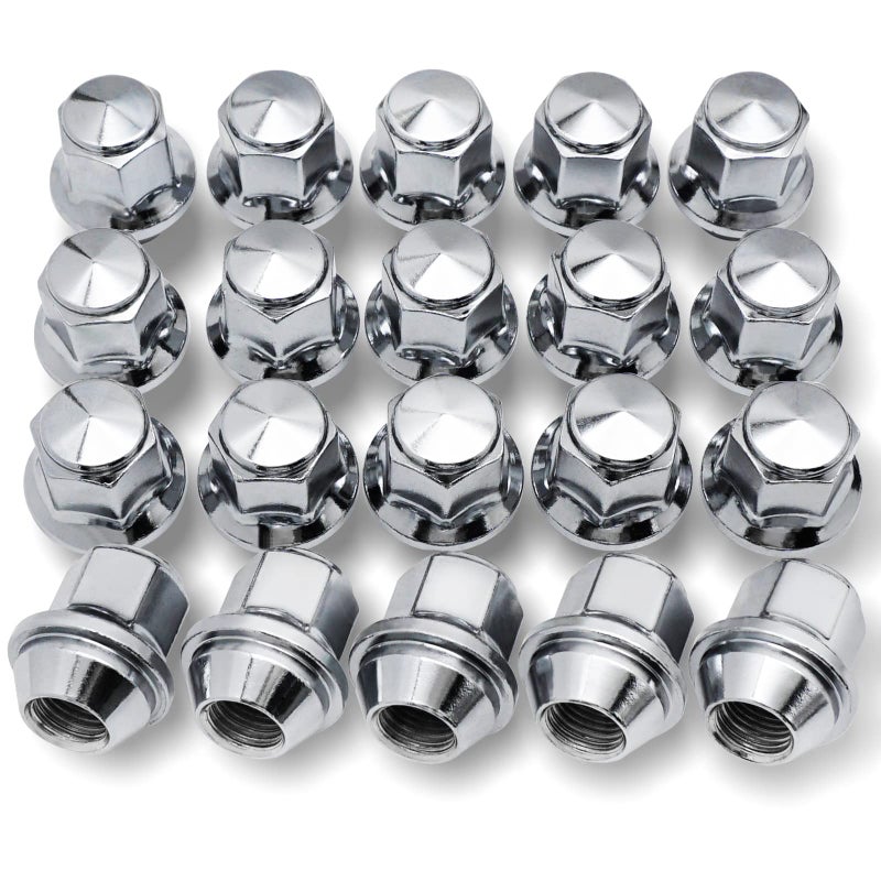 X4XZ 20PCS M1415 Lug Nuts 1316 21mm Hex 36mm Length Chrome Factory Style Wheel Nut for 20152021 Ford Mustang Explorer Edge FusionLincoln MKZ MKX Aviator 611007 ACPZ1012D ACPZ1012M - Image 3