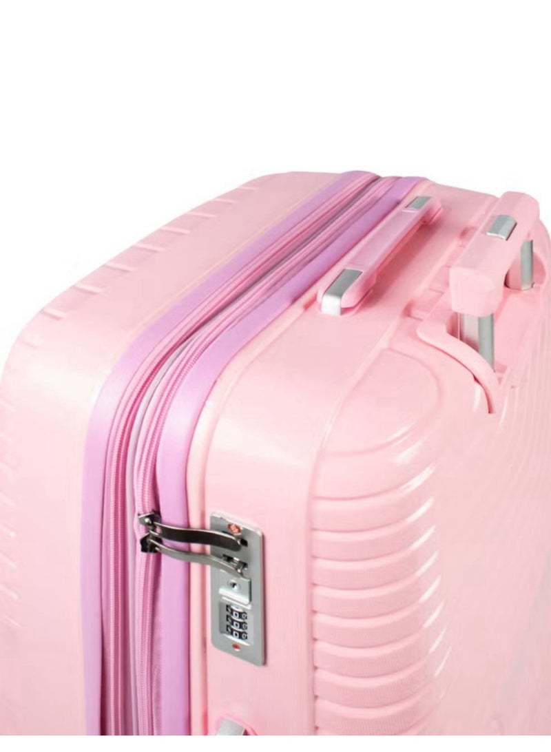 NAMA 3-piece shockproof silicone travel bag set (55cm, 71cm, 84cm) with TSA lock - made of polypropylene, lightweight, with 360-degree spinner wheels - Image 4