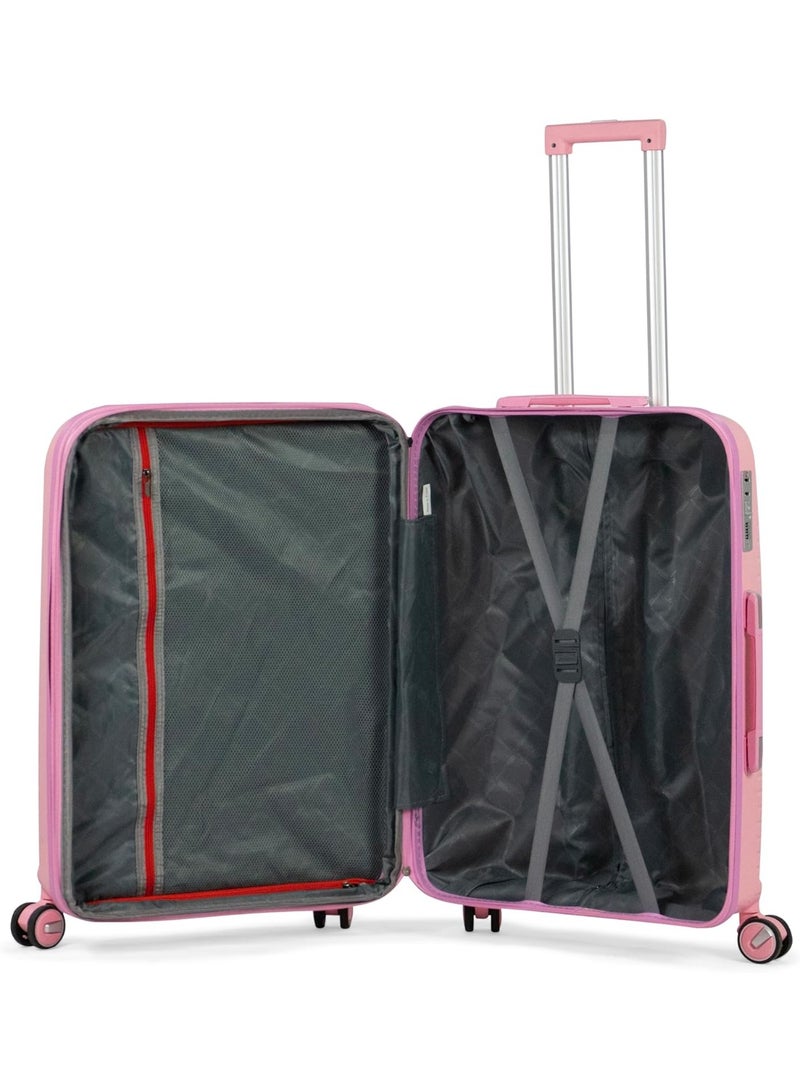 NAMA 3-piece shockproof silicone travel bag set (55cm, 71cm, 84cm) with TSA lock - made of polypropylene, lightweight, with 360-degree spinner wheels - Image 2