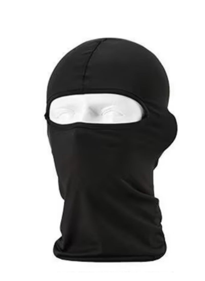 Windproof And Dustproof Headset Safe Durable Themed Party Cosplay Mask Black  - Image 1