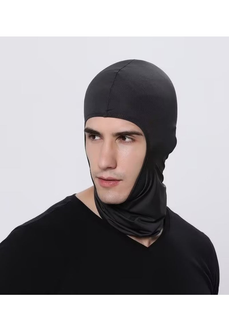 Windproof And Dustproof Headset Safe Durable Themed Party Cosplay Mask Black  - Image 2