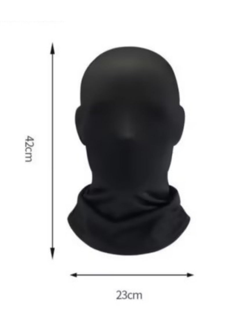 Windproof And Dustproof Headset Safe Durable Themed Party Cosplay Mask Black  - Image 3