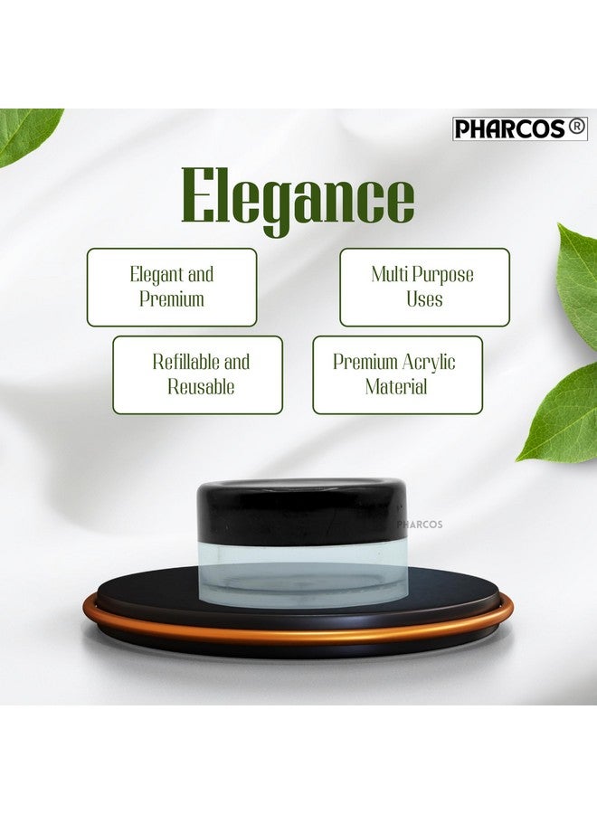 PHARCOS 8 gram Cosmetics DIY Lip Balm, Lip Scrubs,Eye Shadows, Under eye Gel, Sindoor/Bindi Container, Body Butter, Nail Cuticle Butter (8 gm Sliver Lid- Set of 4) - Image 3