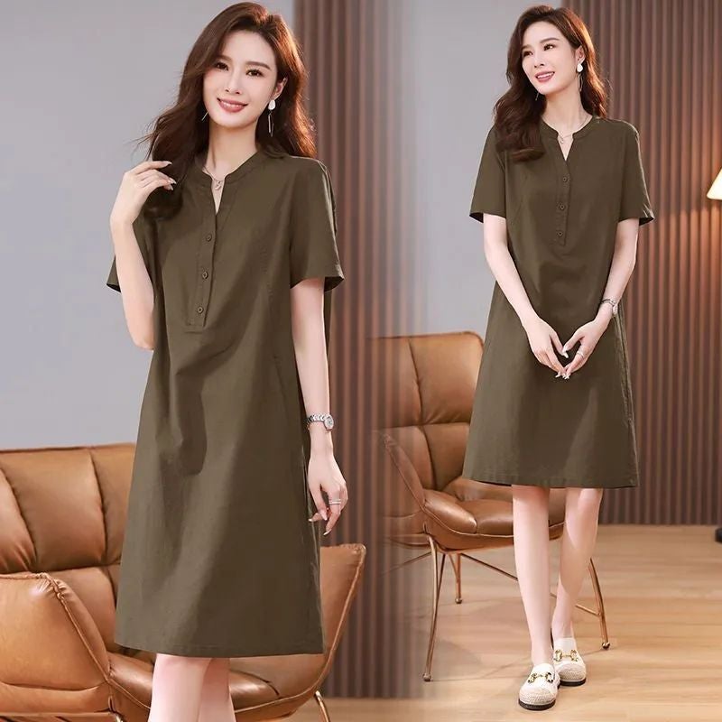 Hepburn style dress, elegant feminine daily styling - Image 2
