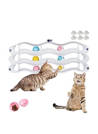 Cat Toys, Interactive Cat Toy For Indoor Cats, 3 Layers Track Toy With Exercise Ball, Fun Exercise For All Cats And Kitten, Strong Suction Cup Toys, Walls, Windows, Bathroom, Saves Space. - pzsku/Z37BEACC53A094B301F78Z/45/_/1657260219/3e93eeba-d242-4241-be4d-0d4454cde5ba