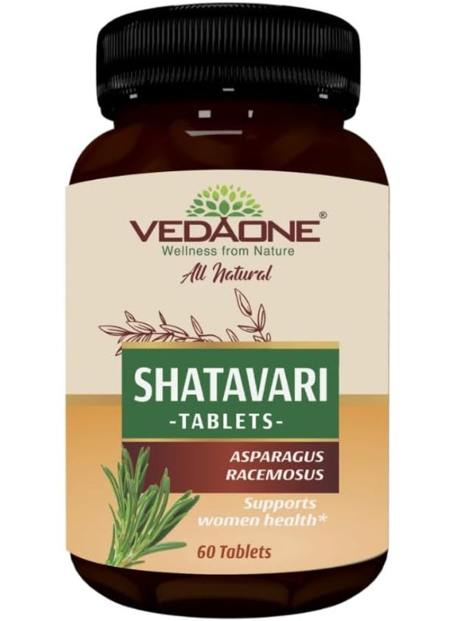 VEDAONE All Natural Shatavari tablets | 750mg each| 60 Tablets - Image 1