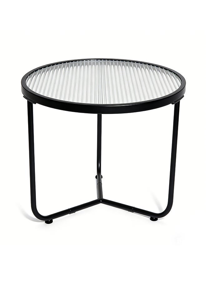 Migue home Set of 2 Nesting Round Coffee Table for Living Room, Side Table, Easy Assembly, Multicolor Top - Image 4