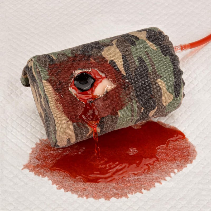 MedEduQuest Covered Bullet Wound Packing Trainer Kit Stop The Bleed Training Kit Bleeding Control Simulator for Medical Classes Tactical Box - Image 3