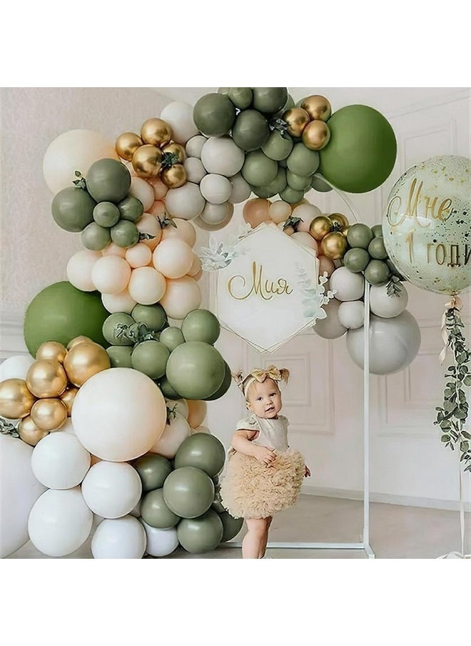 PartyWoo - Sage Green Balloons 85 Pcs Boho Green Balloons Different Sizes Pack Of 18 Inch 12 Inch 10 Inch 5 Inch Matte Green Balloons For Balloon Garland Or Balloon Arch As Party Decorations Greenf11 - Image 1
