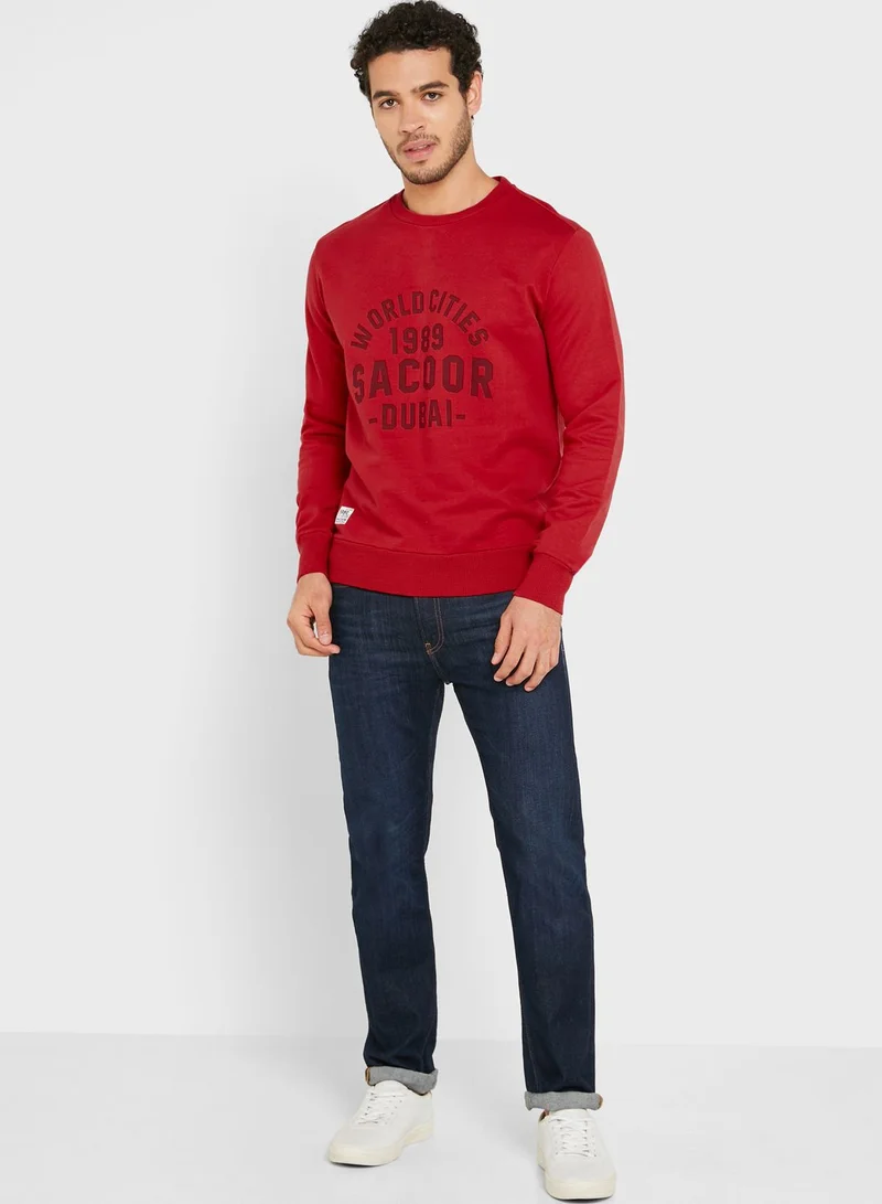 Sacoor Brothers Slogan Sweatshirt