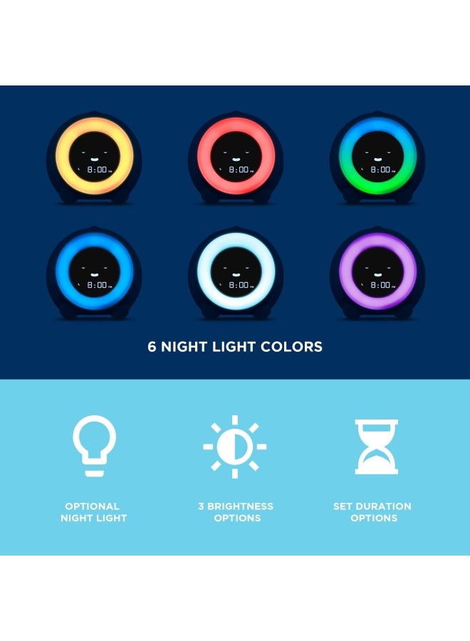 LittleHippo LittleHippo Mella Ready to Rise Childrens Sleep Trainer Night Light Sound Machine and OK to Wake Alarm Clock for Toddlers and Kids  Arctic Blue - Image 3