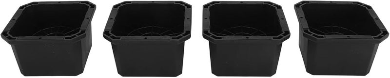 Chair Risers Furniture Lift Stand, Sturdy Support Bed Raisers Blocks for Cabinet (4PCS, Rubber Material) (Style 2) - Image 1