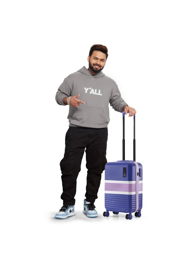 Nasher Miles Mexico Hard-Sided Polycarbonate 8 Wheels Double Spinner Cabin Luggage Blue and Pink 20 inch |55cm Trolley Bag,Small - Image 2